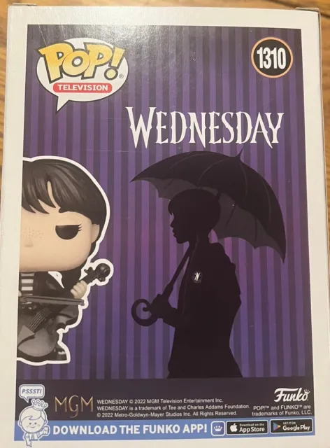 Funko POP! TV 1310 Wednesday Addams with Cello New In Box 3