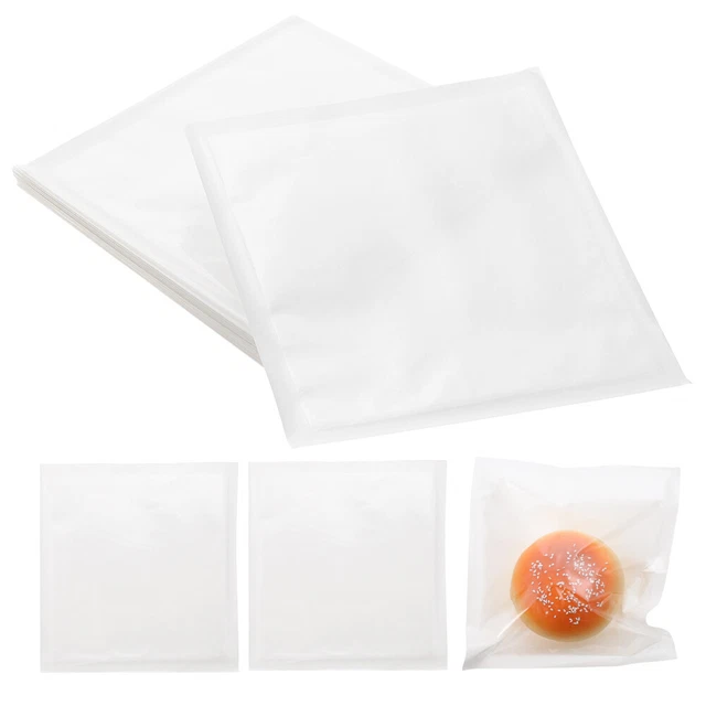 50 un. bolsa de pan de casa multifuncional bolsa de dulces práctica galleta