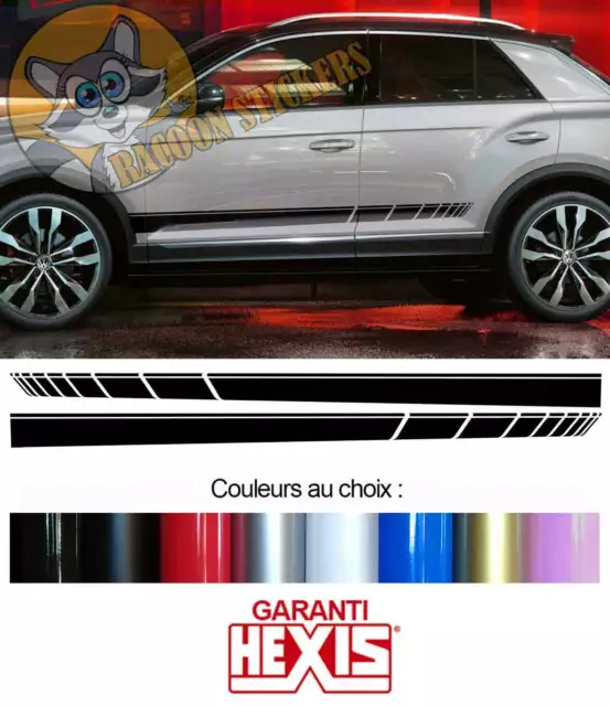2 X BANDES Bas De Caisse Portes Pour Vw T-Roc Suv Autocollant Sticker  Bd573-58N EUR 29,90 - PicClick FR