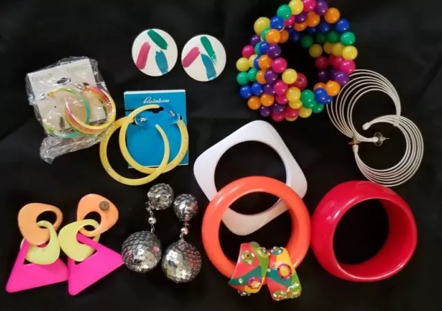 70s Or 80s Style Costume Jewelry Lot