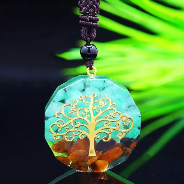 Orgone Pendant Healing Crystal EMF Radiation Protection Meditation Orgonite