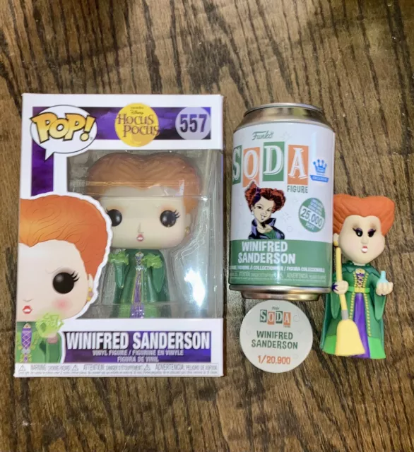 Winifred Sanderson Funko Pop! & The Common Winifred Sanderson Funko Soda Figure.