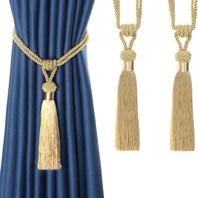 Practical Modern Holder Strap Tassel Curtain Rope Tie Backs Braided Tiebacks