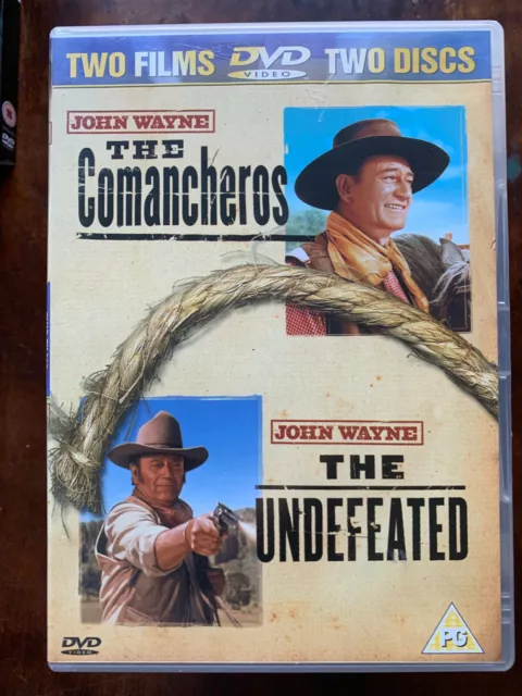 Comancheros + Undefeated DVD Classic John Wayne Western Movie Double Bill