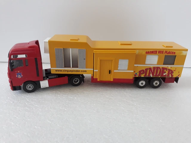 Semi-remorque Cirque Jean Richard - échelle HO 1/87, Avec 2 Groupes électriques, Neuf
