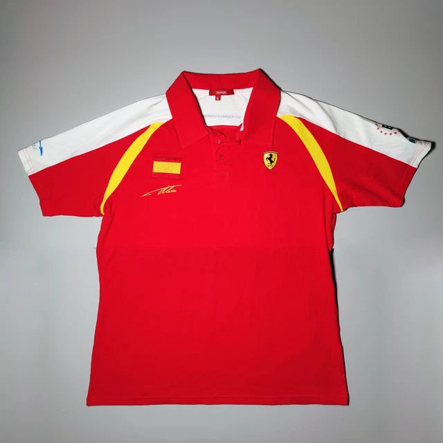 Ferrari Fernando Alonso Original Polo Shirt Size 2XL Ferrari Fernando Alonso Original Polo Shirt Size 2XL