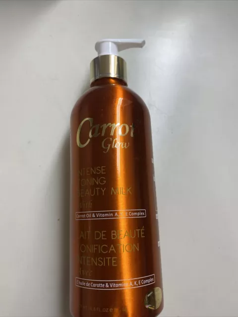 carrot glow INTENSE TONING BEAUTY MILK 16.8 OZ