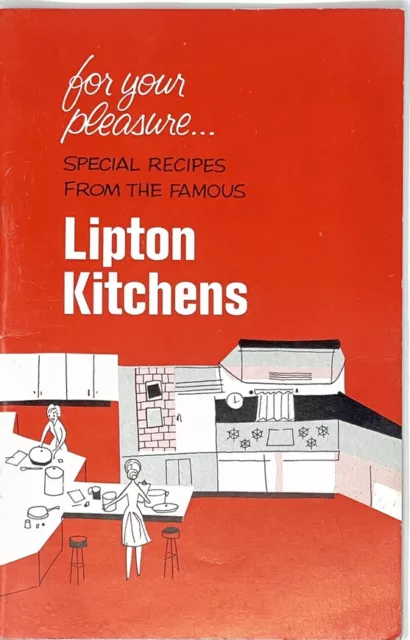 Excellent 1950s Lipton Recipe Booklet - MCM Midcentury Modern Advertising