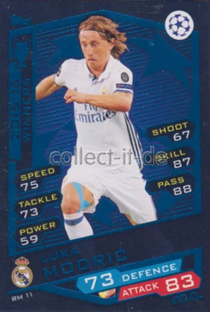 TOPPS Champions League 2016/17 - RM 11 - Luka Modric - Real Madrid CF