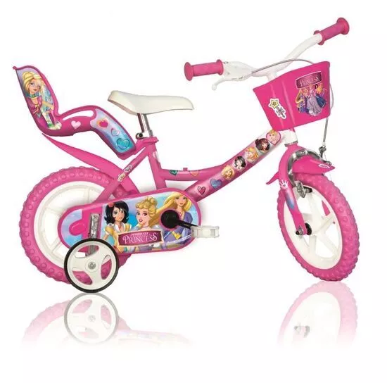 Dino Princess Toon Kids Bike 12" Wheel Cycling Bicycle Single Speed Pink