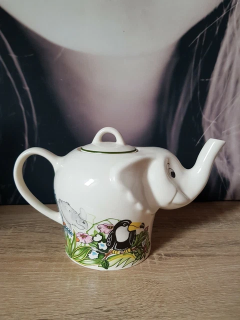 Théière Céramique Éléphant Jungle Fun – Déco Cuisine Multicolore