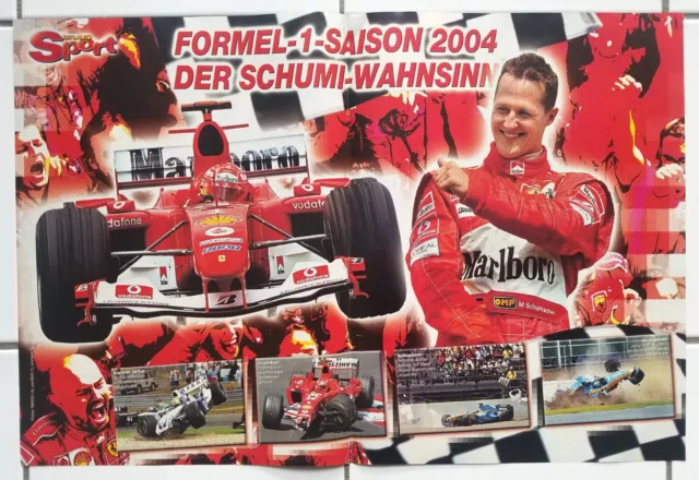 Bravo Sport POSTER Michael Schumacher Saison 2004 Ferrari F1 Formel 1