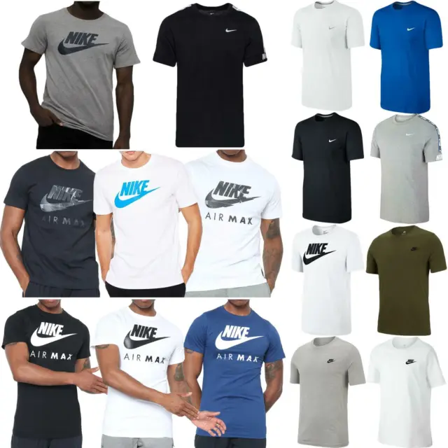Nike Mens Short Sleeve T Shirt Air Max Cotton Crew Neck Soft Casual Sports Top