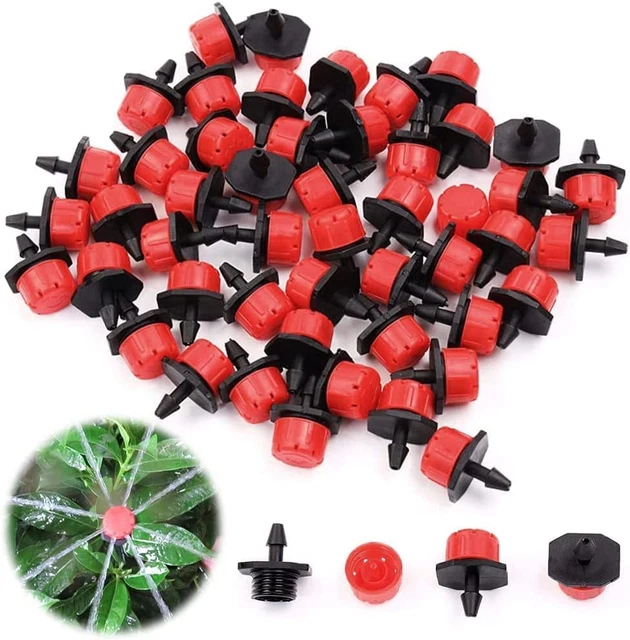 Gocciolatore Irrigazione , 100 Pezzi Irrigazione Tubo Gocciolatori,Gocciolatore