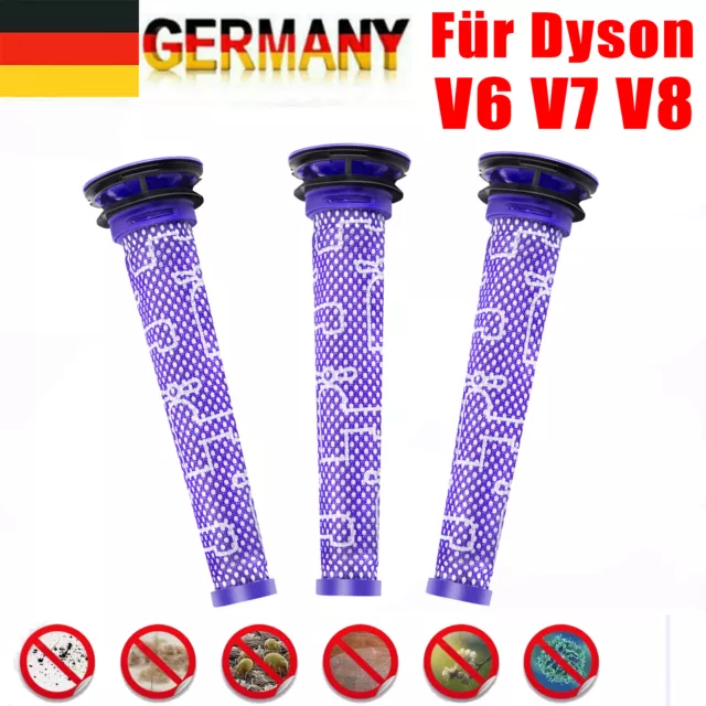 Filter für Dyson Staubsauger V6 V7 V8 DC58 DC59 DC61 DC62 Ersatzfilter Vormotor