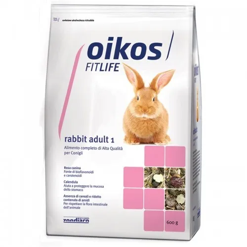 Oikos Rabbit adult 1 600 grammi Alimento completo per conigli