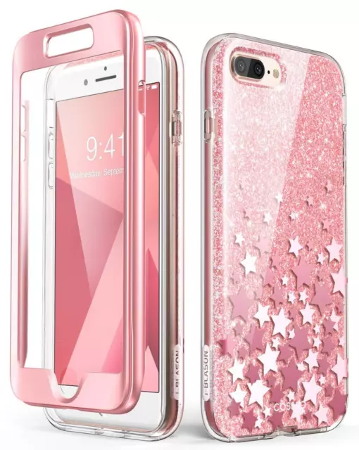 I-Blason Iphone7/8Plus-Cosmov2-Sp-Pink Cosmo Glitter Clear Bumper Case For Iphon