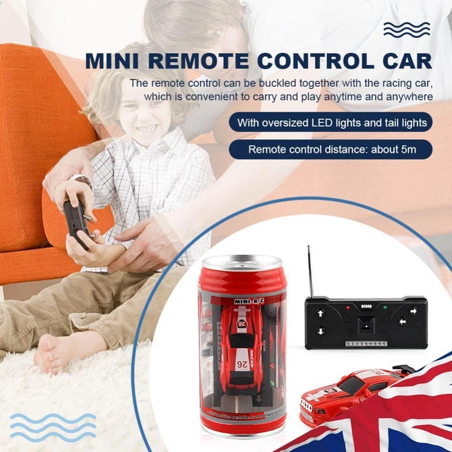 Mini Remote Control Car 1/64 Scale Mini RC Drift Car With LED Lights ...