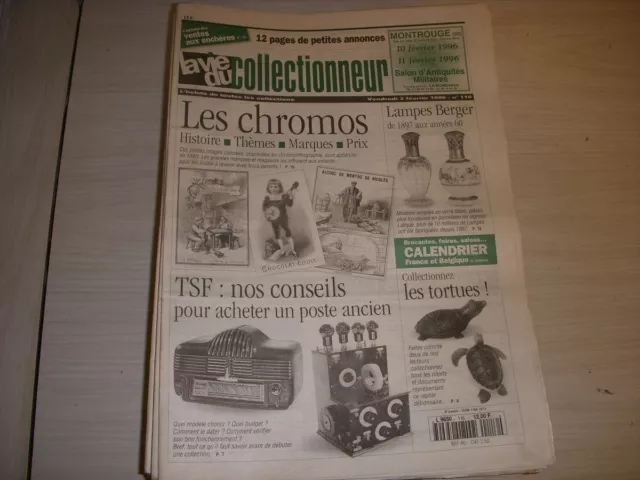 LVC VIE du COLLECTIONNEUR 116 02.02.1996 Les CHROMOS Les LAMPES BERGER TORTUE