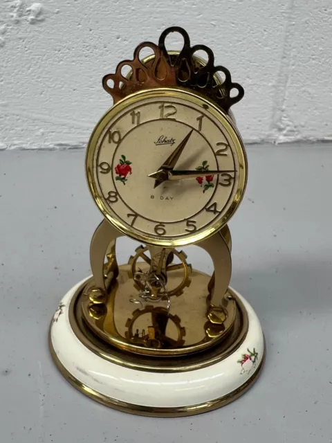 Small Vintage Schatz 8 Day Clock - No Dome - Spares Repair