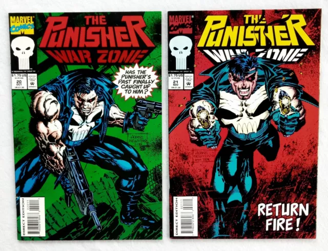 Punisher: War Zone #20 #21 - Marvel Comics Larry Hama, Hoang Nguyen 1993