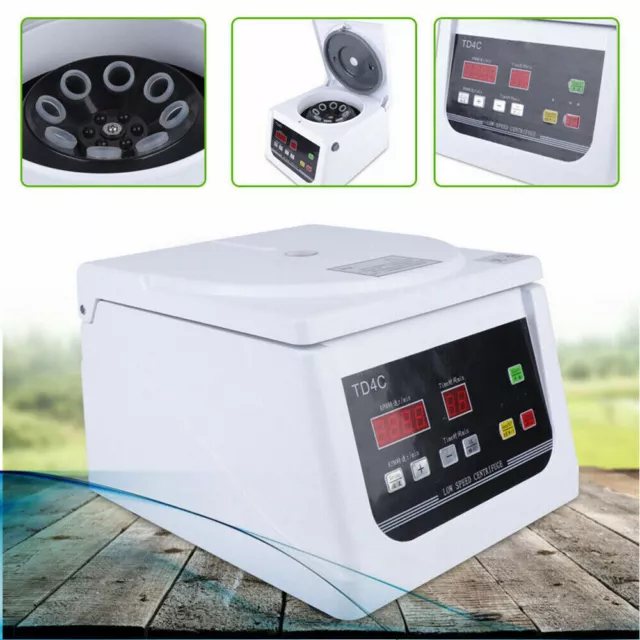 PRP TD4C Low Speed Centrifuge Medical Beauty 8x15ml Lab Blood Centrifuge 110V US