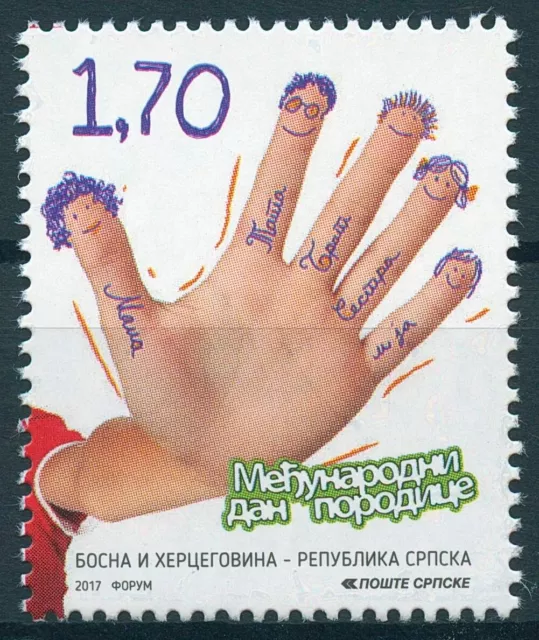 Bosnia & Herzegovina 2017 MNH International Family Day 1v Set Stamps
