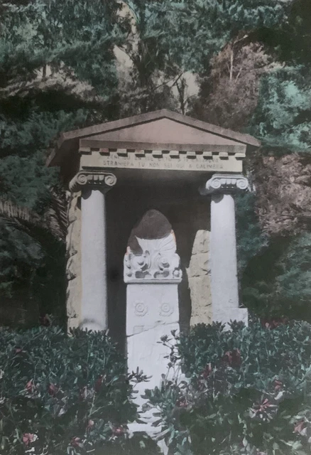 Cartolina Calimera Lecce la Stele Greca viaggiata