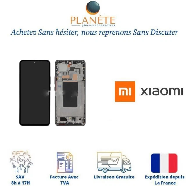 Original Ecran LCD Complet avec châssis Noir pour Xiaomi 13T