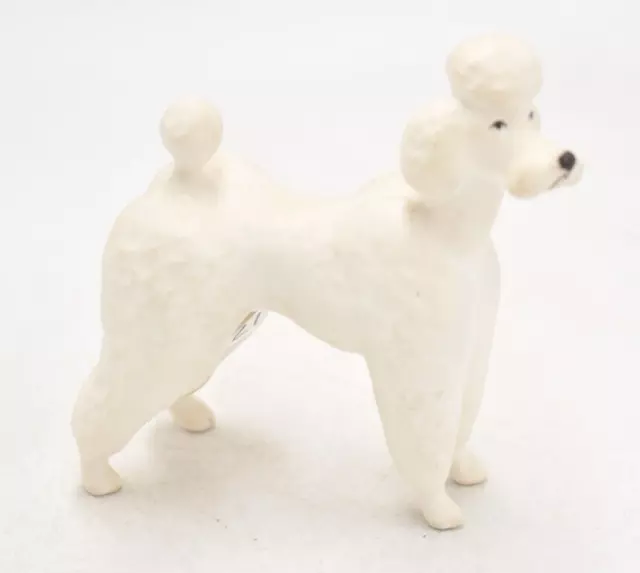 Vintage Beswick White Poodle Dog Figurine Statue Ornament Decorative