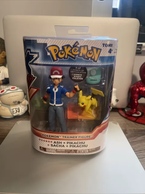 Pokemon XY Ash And Pikachu Action Figure - SEALED! Pokémon Trainer Toy Doll