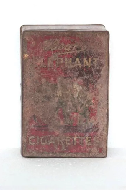 Vecchia Scatola Di Latta Vintage Pubblicitaria Reggiseni Stampa Sigarette...