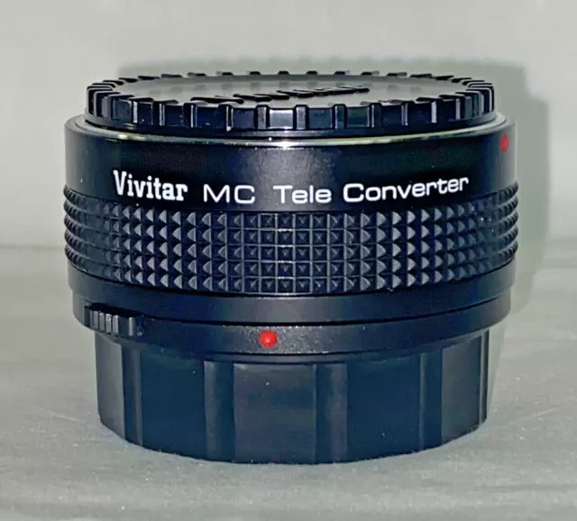 Vivitar MC 2x-21 Tele Converter For Olympus OM Mount Made in Japan
