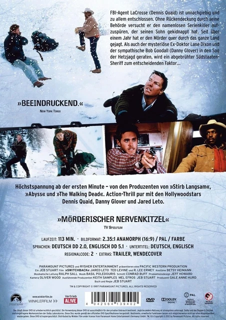 SWITCHBACK-GNADENLOSE FLUCHT - Stuart,Jeb/Dennis Quaid,Danny Glover Dvd ...
