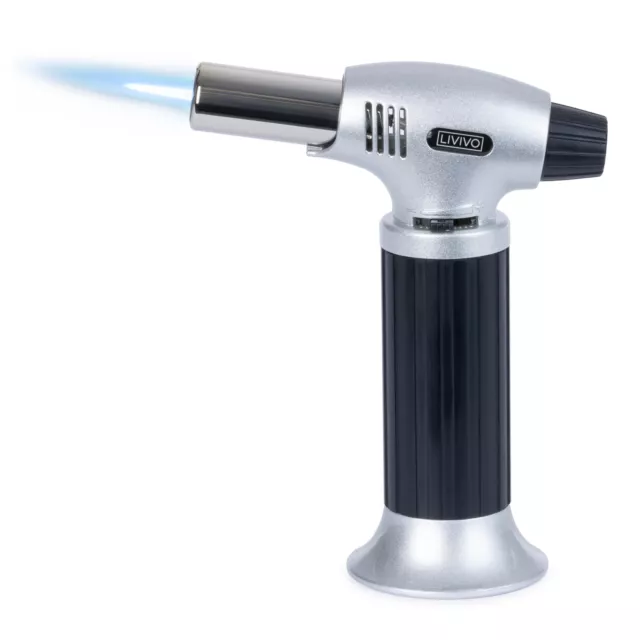 Baking Blow Torch Refillable Butane Gas Lighter Cooking Flame Welding Soldering