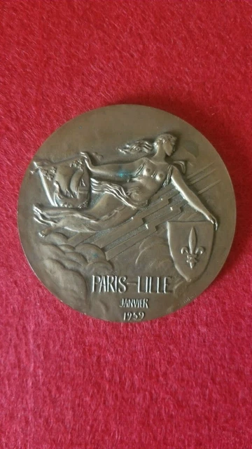 Médaille Alliance Française Par Paul Belmondo - Bronze Doré 1940