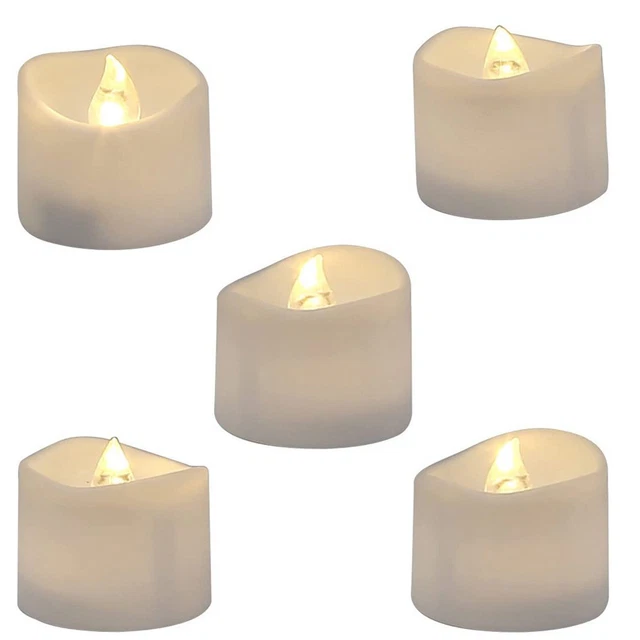 Candles LED Lights Battery Flickering Tealight Operated Tea 12 Flameless New