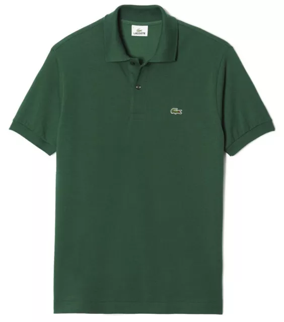 Polo Lacoste L.12.12 in petit piqué colore 132 Vert/ Verde