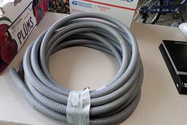 30 Feet of Liquid-TIGHT/TUFF FLEXIBLE METAL CONDUIT 3/8" TYPE LFMC 30 FT Total