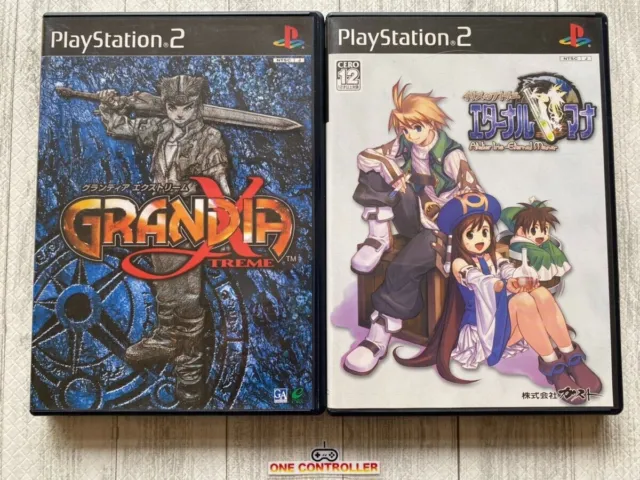 SONY PlayStation2 PS2 Grandia Xtreme & Atelier Iris Eternal Mana set from Japan