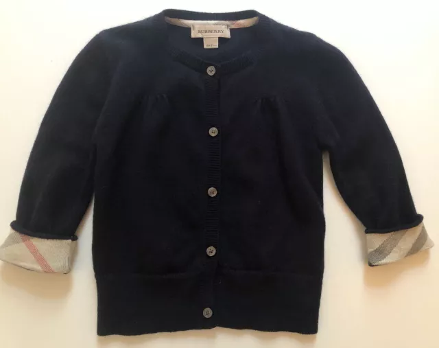 Cardigan pullover Burberry baby girl pullover 18M 74 81 blu top zus.