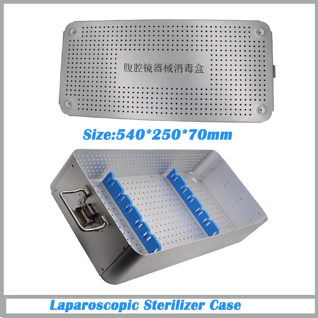 Laparoscopy Disinfection Box Sterilizer Case Endoscope Sterilize Tray Aluminium