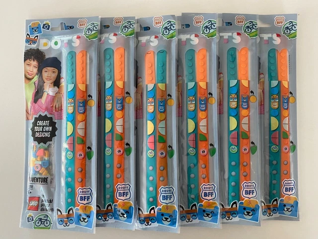 6x LEGO DOTS 41918 - Adventure Bracelets DIY Craft Bracelet Kit, BFF Party Favor