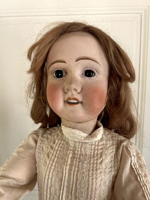 GRANDE POUPÉE ANCIENNE SFBJ DÉBUT XXémé SUR UN CORPS BÉBÉ JUMEAU - Ht 76 cm EUR 420,00 - FR