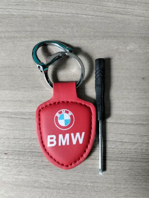 PORTACHIAVE PORTACHIAVI BMW IN PELLE ROSSO accessori bmw Auto Chiavi Macchina