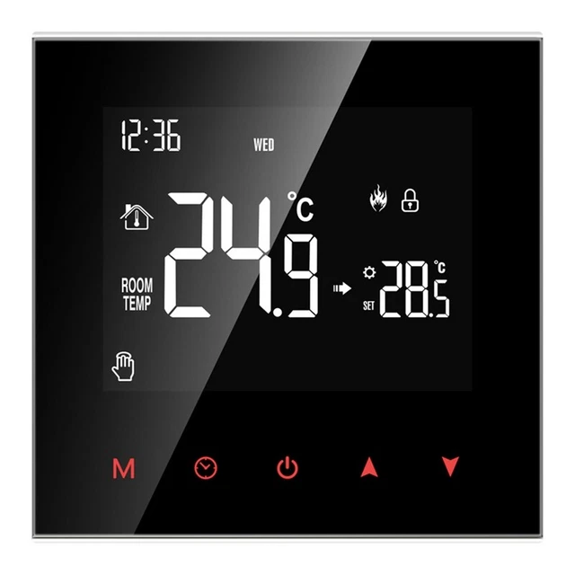 2X(Controlador de Temperatura del Termostato con Pantalla TáCtil LCD, Caldera 9)