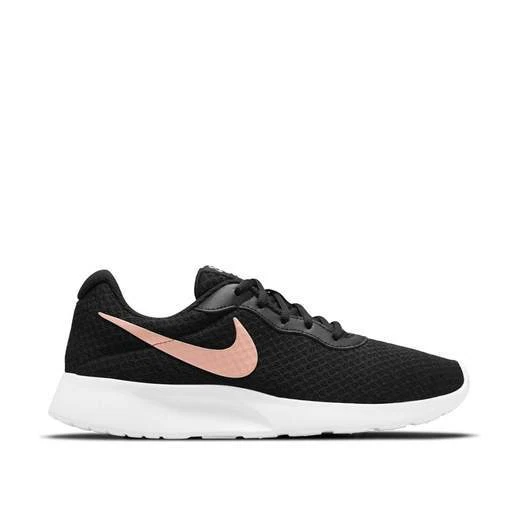 Scarpe Nike Tanjun da donna ragazza nero oro ginnastica palestra running corsa