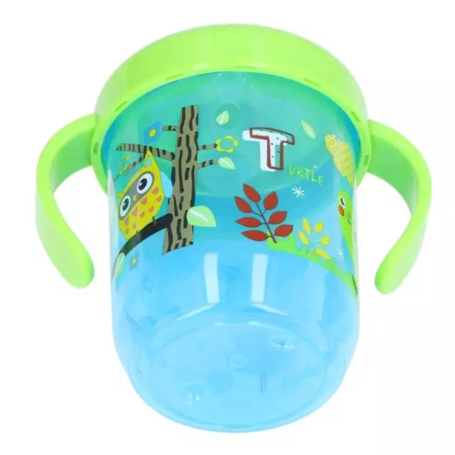 Portable Cartoon Baby Toddler Spill Proof Sippy Cup Trainer Cup Kids Infant