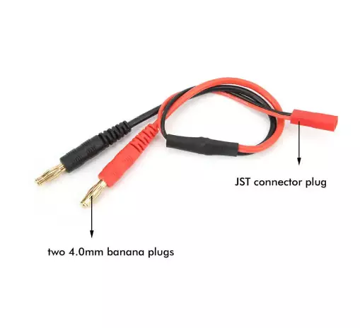 Buchse JST Stecker auf 4 mm Banane Ladekabel RC Lipo Ladekabel UK 3