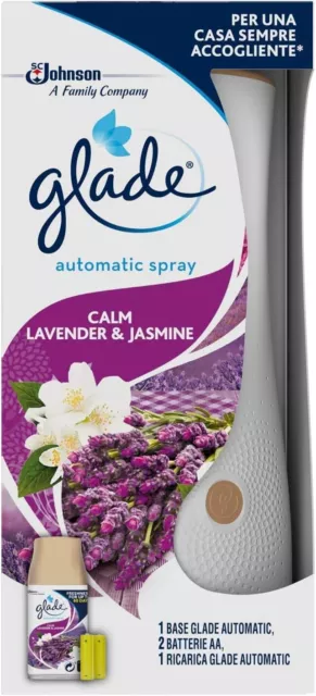 Glade Spray Automatique Fleurs De Lavande & Jasmin, A Suspendre, Élimine Gli Od